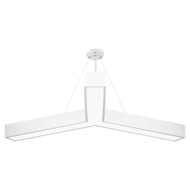 Светильник LED Geometria Igrek SPO-144-W-40K-066 66Вт 4000К 4000Лм IP40 1200*1200*80 белый подвесной драйвер внутри