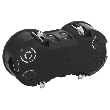 Коробка установочная КУП 2-х местная 141х70х45мм для полых стен саморез. мет. лапки IP20 (100/1200)