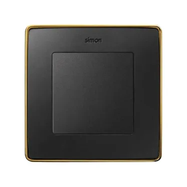 Рамка 1 пост графит основание золото