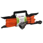 Удлинитель силовой на рамке c заземлением 1 розетка 10м ПВС 3x0.75мм2 UFx-1e-3x0.75-10m ЭРА