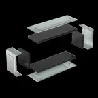 Комплект для обеспечения степени защиты IP44 в местах соединения секций лотков 600х80