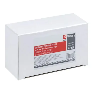 Терминал клеммный TC-1503 до 70мм2 150A 3 клеммные пары