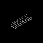 Проволочный лоток 80х150х5,0 L3000 мм