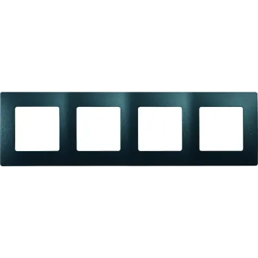 ETIKA Рамка 4 поста антрацит