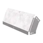 Угол вертикальный внешний 45 градусов с крышкой Стандарт 600х100