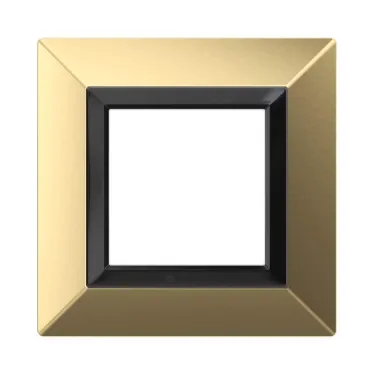 Рамка из металла, ''Avanti'', золотая, 2 модуля