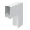 Угол плоский с крышкой кабель-канала LKM 60x100 мм, сталь белый