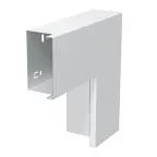Угол плоский с крышкой кабель-канала LKM 60x100 мм, сталь белый