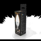 Лампа светодиодная LED 6.5 Вт 520 лм 3000К свеча теплый E14 AC 220В Black Gauss