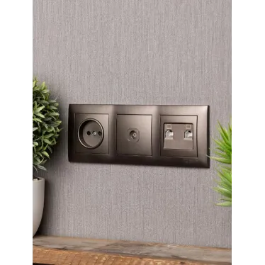 Валенсия Рамка 3-местная графит