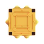 Коробка пластиковая FS с кабельными вводами и клеммниками, IP56,100х100х50мм, 5р, 450V,20A,10мм.кв