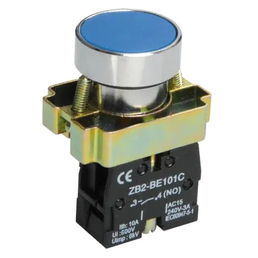 Кнопка управления LAY5-BA61 без подсветки синяя