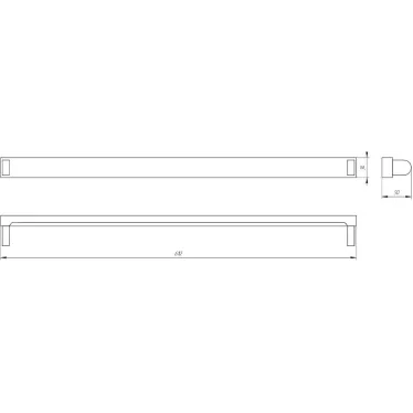 Светильник SPO-801-0-001-060 Св-к под светодиод. лампу T8 G13 600мм