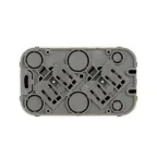 Quteo Розетка двойная с заземлением без шторок - 16 A - 250 В IP 20 - Слоновая кость