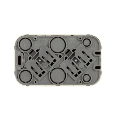 Quteo Розетка двойная с заземлением без шторок - 16 A - 250 В IP 20 - Слоновая кость