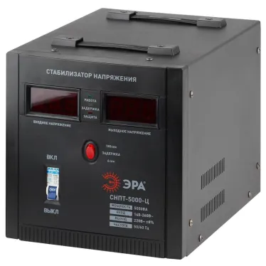 СНПТ-5000-Ц Стабилизатор напряжения переносной, ц.д., 140-260В/220/В, 5000ВА (32)