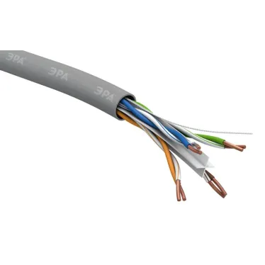 Кабель витая пара U/UTP 4x2x23 AWG Cat 6 CU PVC