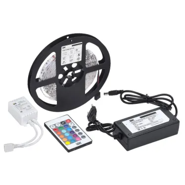 Комплект светодиодной подсветки ''Сделай сам'' (лента LED 5м LSR-5050RGB60-14,4-IP20-12В + драйвер + контроллер) IEK