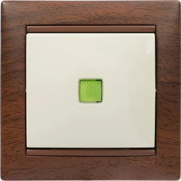 Рамка VALENA 1 пост тонированное дерево