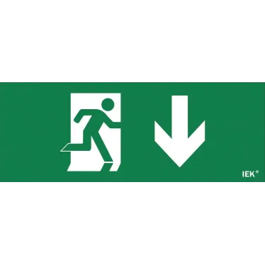 Этикетка самоклеящаяся 240х90мм ''Фигура/стрелка вниз'' IEK