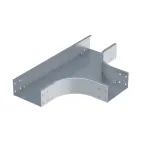 Ответвитель Т-образный 100х400, 1,5 мм, в комплекте с крепежными элементами и соединительными пластинами, необходимыми для монтажа