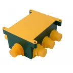 Коробка распаячная д/монолит.стр-ва 120х80х60мм с крышкой 8 выводов IP44