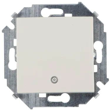 15 Кнопка клавишная с пиктограммой 16А 250В винтовой зажим слоновая кость