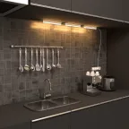 Светильник линейный светодиодный ДБО 5 Вт 400 лм 3000К AC 220В IP20 312х22х36мм крепления провода и коннекторы входят в комплект TL Black Gauss