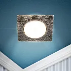 Встраиваемый светильник со светодиодной подсветкой DK LD50 WH/BK GX53 белый черный