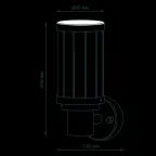 Светильник архитектурный ДБУ под лампу 60 Вт 1хE27 AC 220В IP54 105х142х240мм Vega Gauss