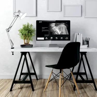 Светильник настольный GTL001 60W 220-240V E27 белый струбцина 1/16 | GT0011 | Gauss