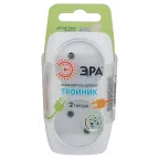 Тройник 2гн, без заземл. (белый) (10/60/1500) SP-2-W