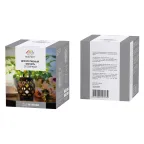 Декоративный фонарь со свечкой, плетеный корпус, бронза, размер 14х14х16,5 см, цвет теплый белый | 513-055 | NEON-NIGHT