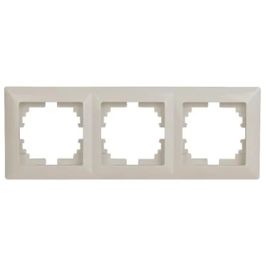 Рамка на 3 поста, СУ, Solo, сл.кость, 4-503-02