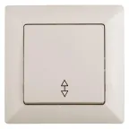 Переключатель Intro Solo 4-103-02 одноклавишный 10А-250В, IP20, СУ, слоновая кость