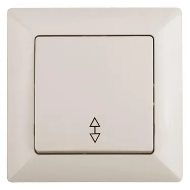 Переключатель Intro Solo 4-103-02 одноклавишный 10А-250В, IP20, СУ, слоновая кость