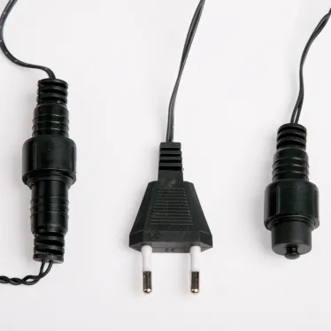 Гирлянда "Мультишарики" Ø25 мм 5м, темно-зеленый ПВХ, 25 диодов, цвет Белый | 303-555 | NEON-NIGHT