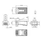 Разъем легкой оконцовки RJ-45 (8P8C) под витую пару
