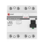 Устройство защитного отключения ВД-100 4P 40А/30мА электромеханический тип A PROxima