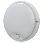 Светильник светодиодный ДПО 4100Д 12Вт IP54 4000K круг белый с инфракрасным датчиком движения IEK