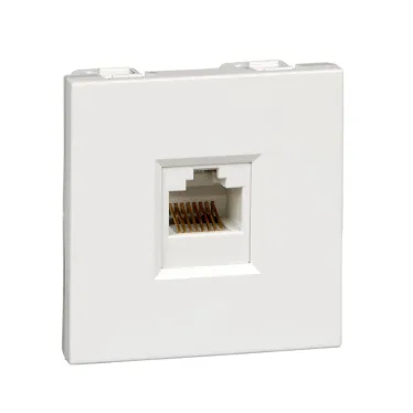 Altira Белый Розетка W45 1XRJ45 Cat.5E формата 45Х22,5 RAL 9010 | RIN-145K5E-BE | SE