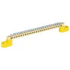 Шина PE земля на двух угловых изоляторах ШНИ-6х9-24-У2-Ж