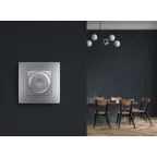 ETIKA Светорегулятор поворотный без нейтрали 300Вт алюминий