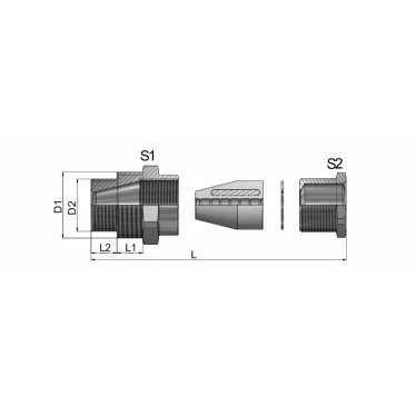 Ввод кабельный ВКГ- G3/4” (G1”) УХЛ 1