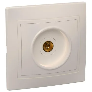 КВАРТА Розетка телевизионная бежевая