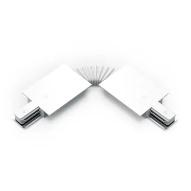 Коннектор для встраиваемого шинопровода осветительного гибкий (I) белый | TR142 | Gauss