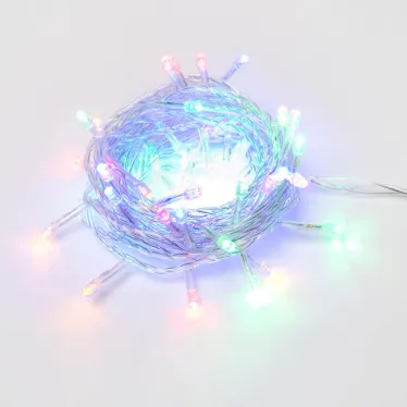 Гирлянда светодиодная  с контроллером  ULD-S0500-050/DTA MULTI IP20   5м. 50 диодов. мультиколор. шнур прозр.. | UL-00005250 | Uniel