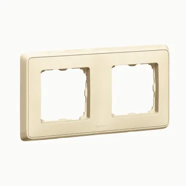 CARIVA Рамка 2 поста бежевая