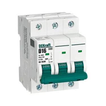Выключатель автоматический 3P 16А D 6кА ВА-103M
