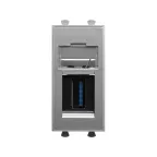 Avanti USB 3.0 розетка модульная, тип А-А, , Закаленная сталь, 1модуль